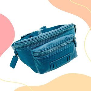 Coach Terrain Reef Teal Blue Large Waist Belt Bag Bag Fanny Pack Crossbody